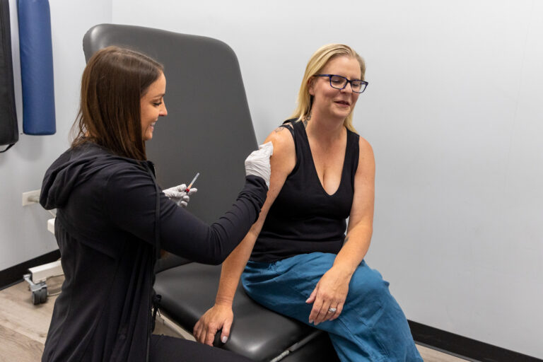 A prolotherapy injection for regenerative health benefits