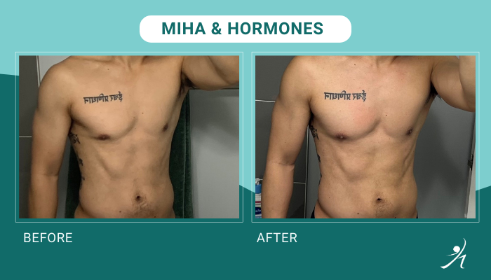 miha bodytec and hormones before and after